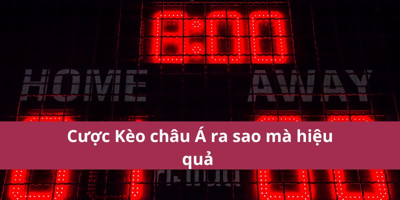 Hướng Dẫn Chơi Kèo Châu Á Dành Cho Người Mới 2025 3 Cược Kèo châu Á ra sao mà hiệu quả